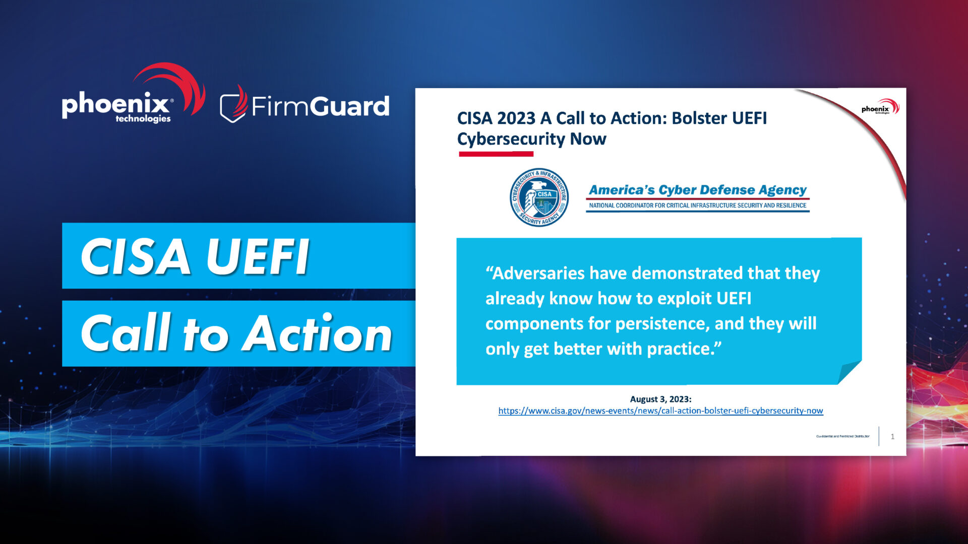 CISA UEFI Call to Action