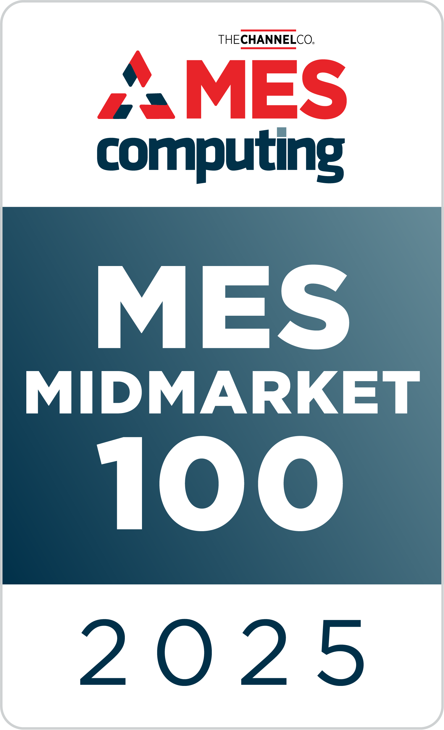 MES Midmarket 100 2025 Award