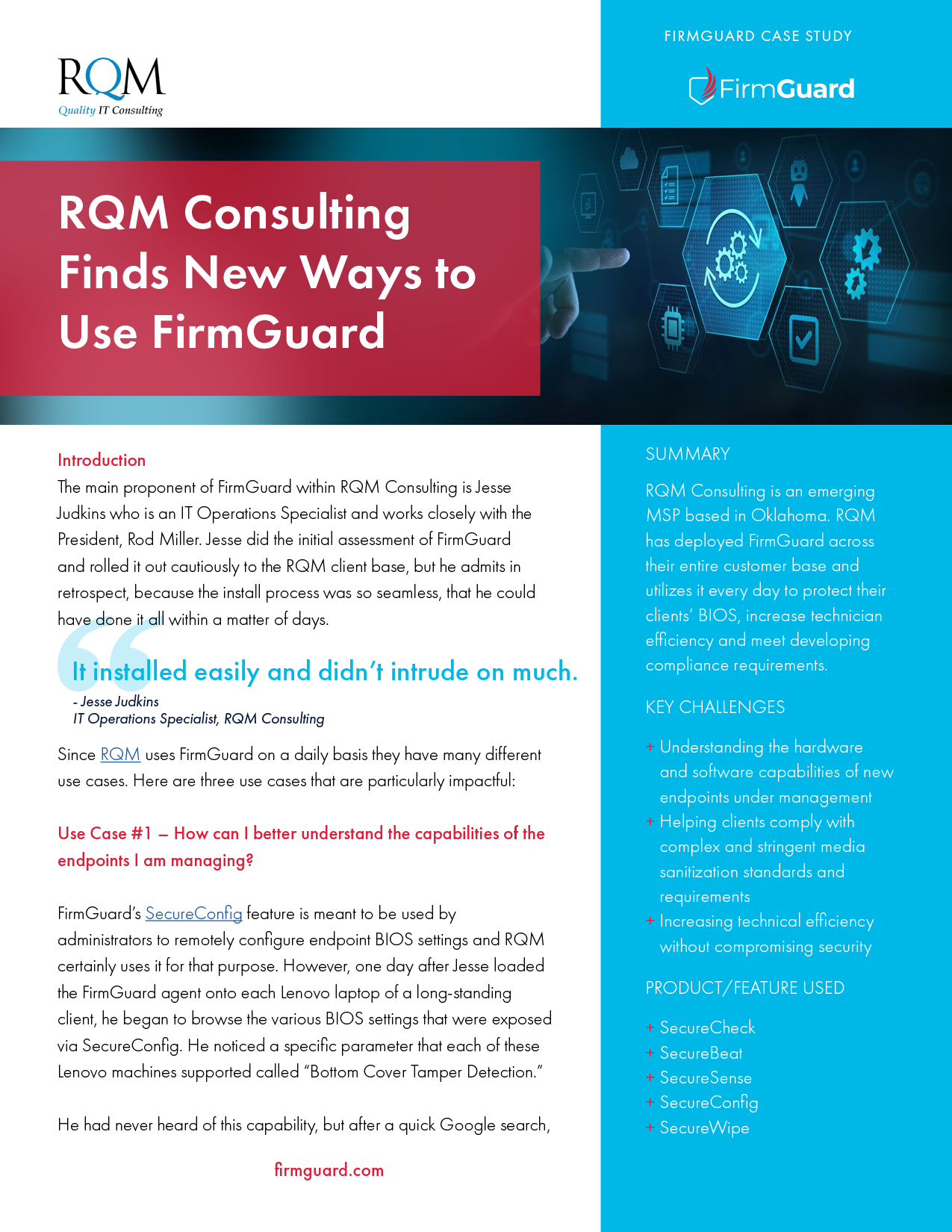 RQM Consulting Case Study